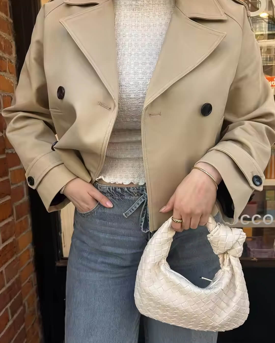 ZEYA - Ella Cropped Trench Coat