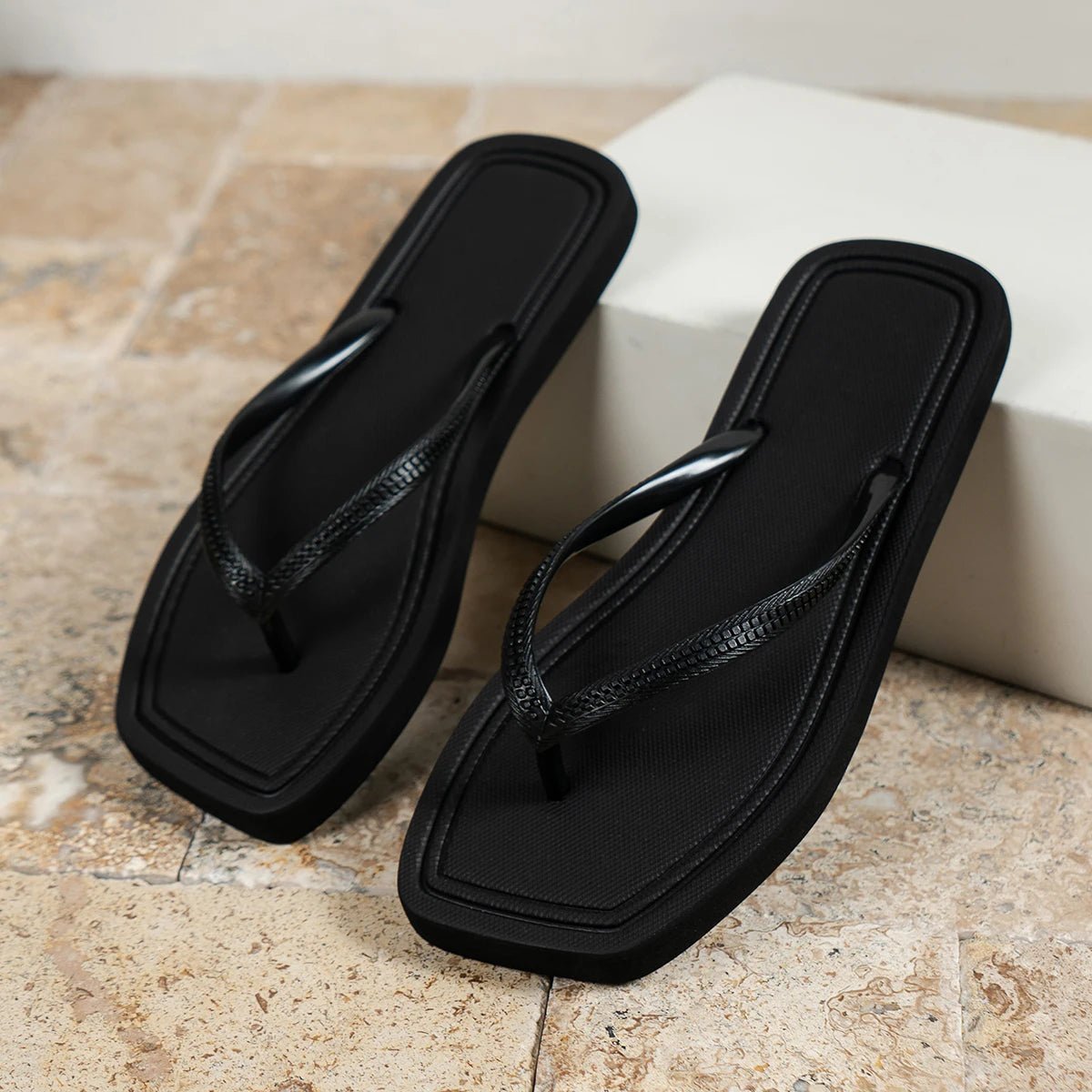 ZEYA - Ellen Square Toe EVA Sandals