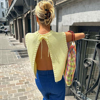Emelia Open-Back Knit Tank