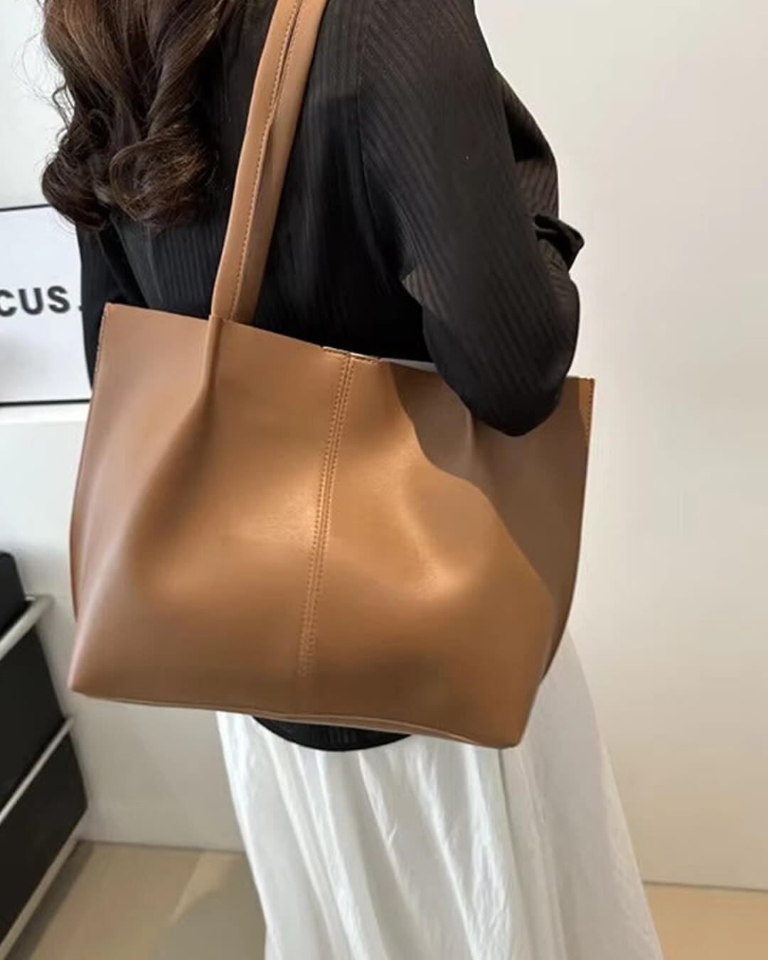 ZEYA - Francesca Faux Leather Tote Bag
