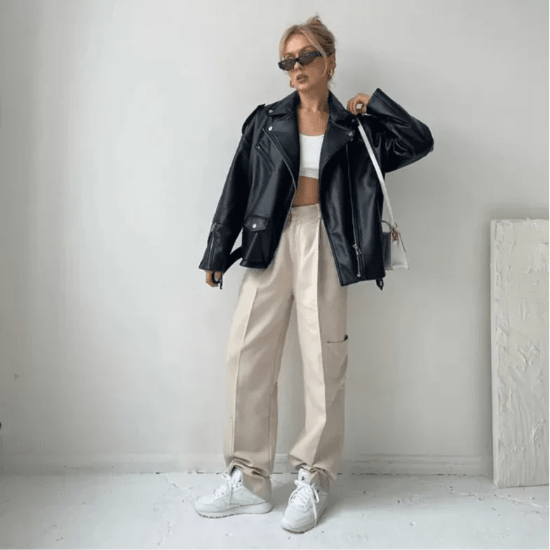 ZEYA - Gaea Biker Leather Jacket