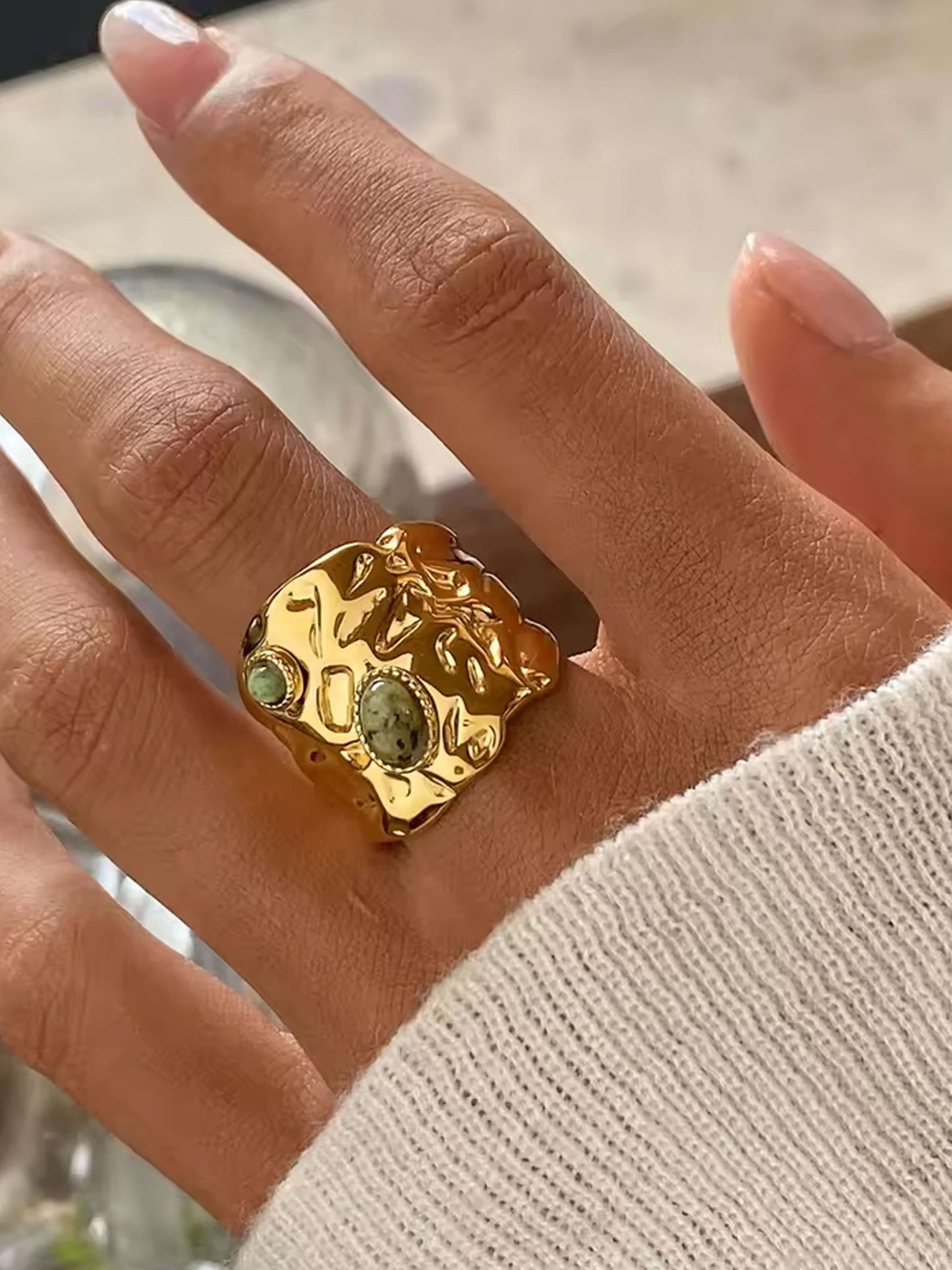 ZEYA - Gemma Chunky Detail Ring