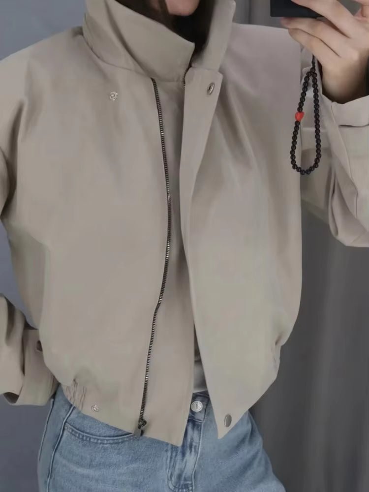 ZEYA - Helena Cropped Bomber Jacket