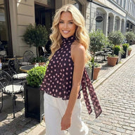 Ivy Tie Back Halter Neck Top