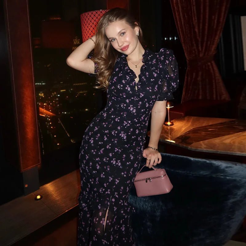 ZEYA - Jacinta Floral Puff Sleeve Maxi Dress