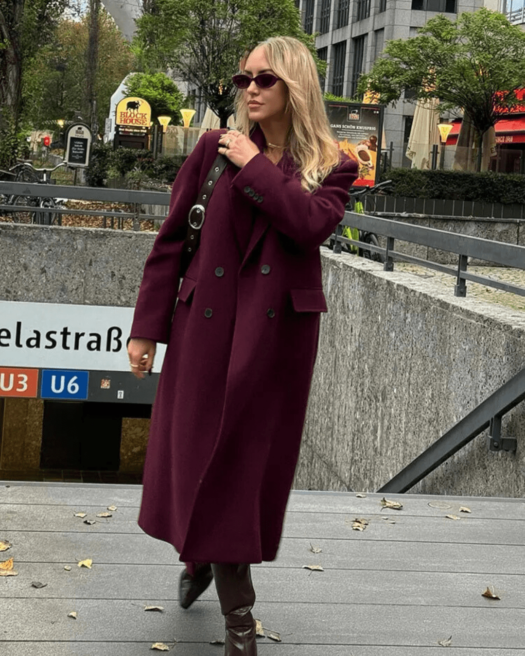 ZEYA - Jilian Double Breasted Maxi Coat