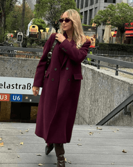 Jilian Double Breasted Maxi Coat