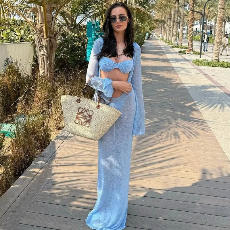 ZEYA - Josephine Hollow - Out Knit Beach Dress