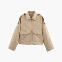 Juliana Cropped Trench Jacket