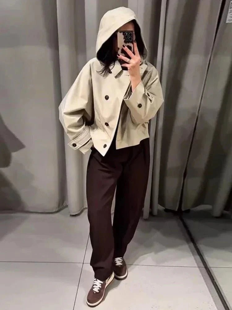 ZEYA - Juliet Hooded Trench Coat