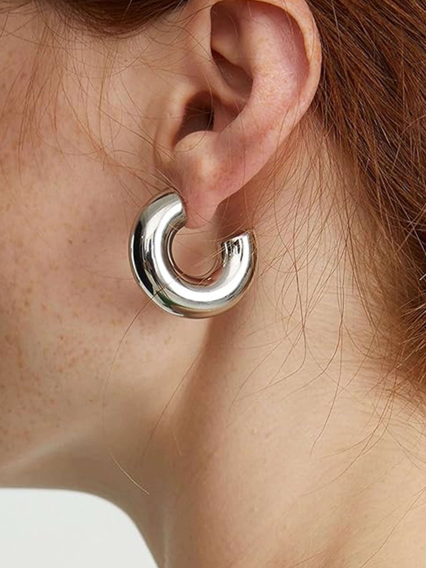 ZEYA - Kallie Gold Chunky Hoop Earrings