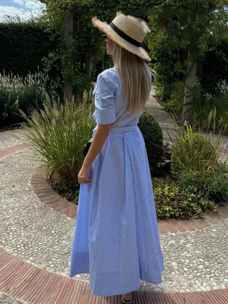 ZEYA - Karen Bow Tie-Waist Shirt Dress
