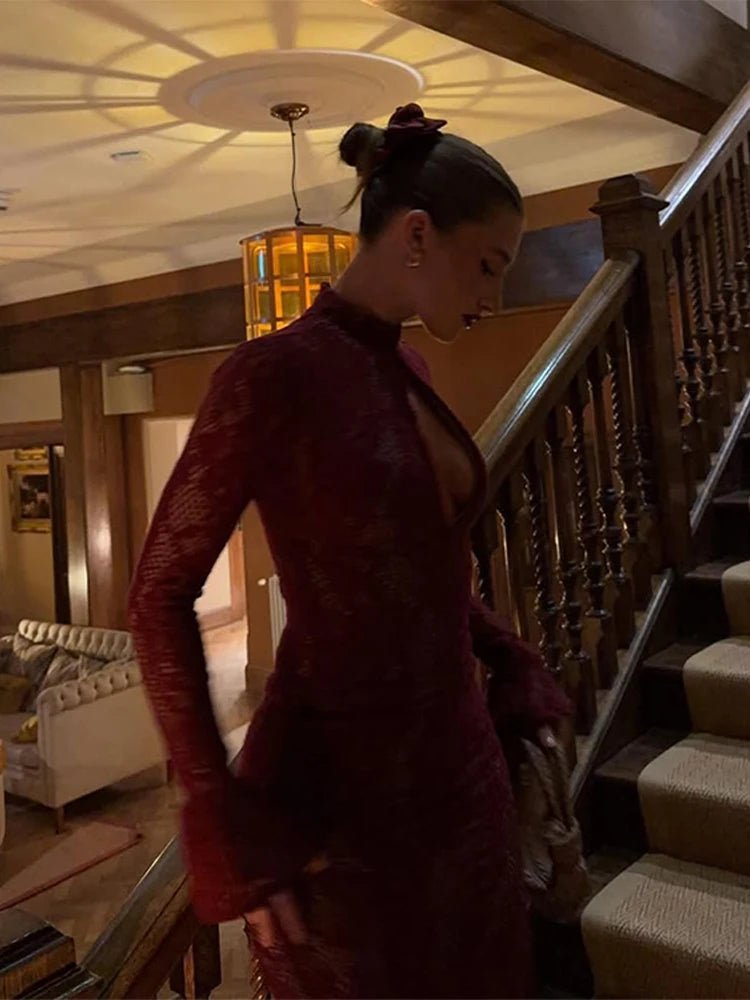 ZEYA - Katalina Cut - Out Lace Midi Dress