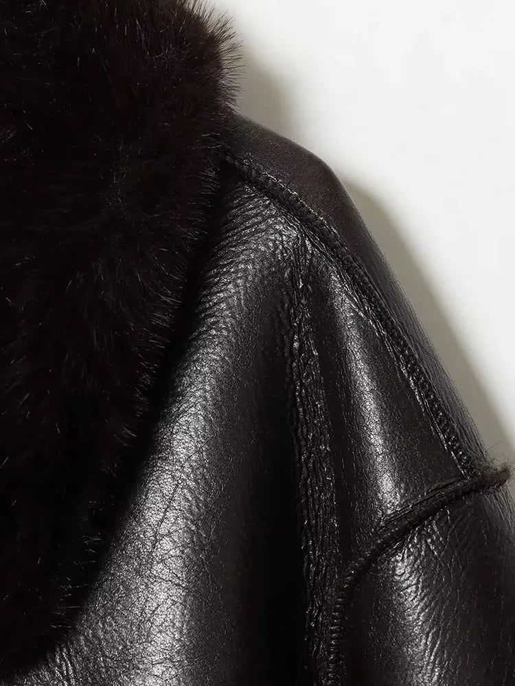 ZEYA - Laila Reversible Faux fur Leather Jacket