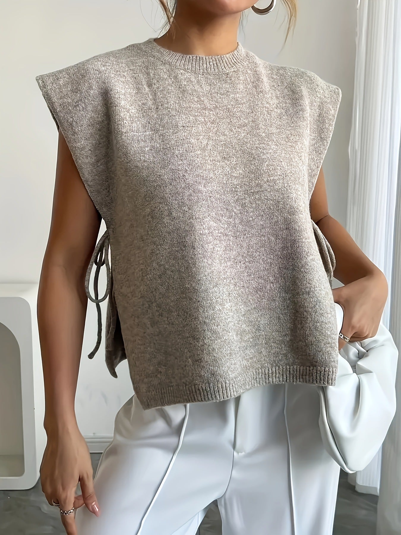 ZEYA - Laura Knitted Pullover Top with Bows