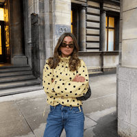 Linda Drawstring Polka Dot Jacket