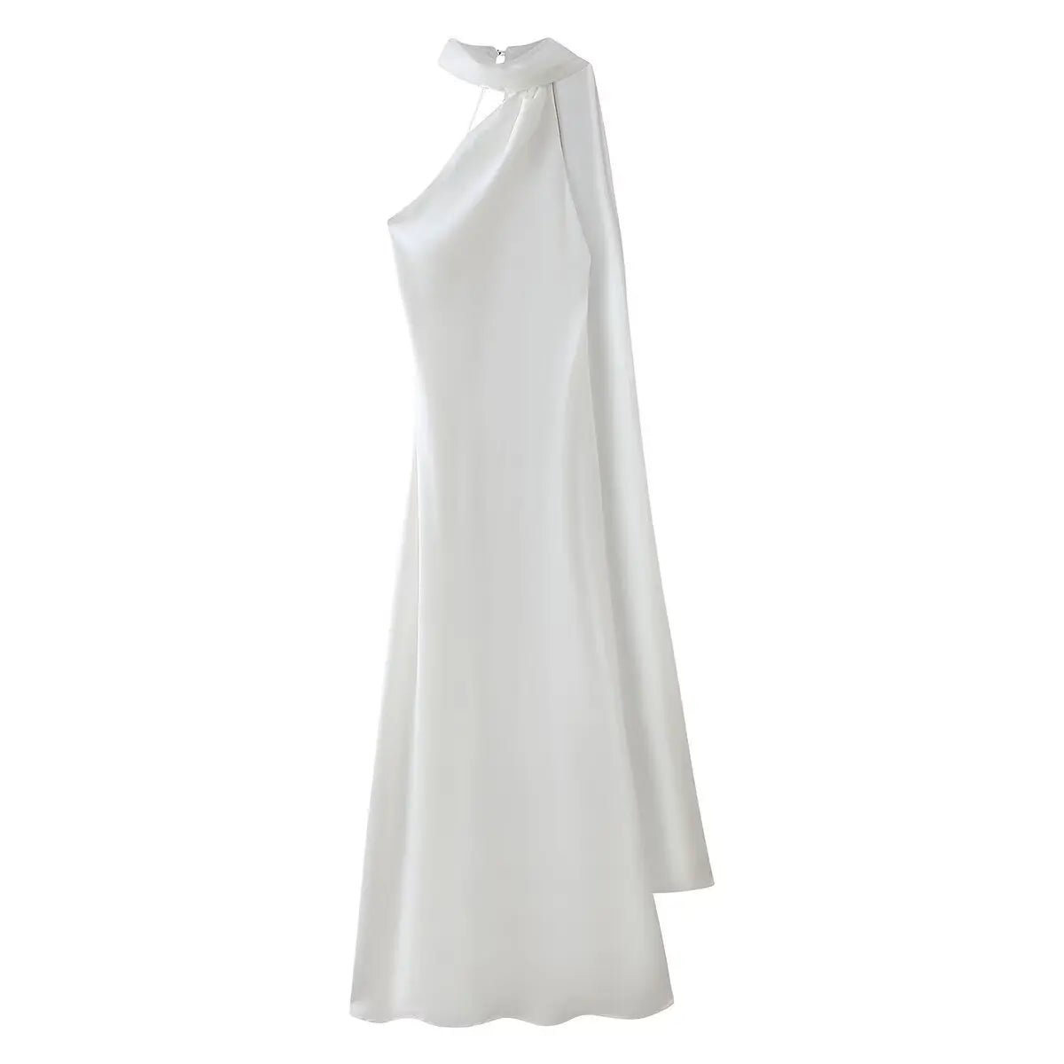 ZEYA - Loredana Halter Silk Satin Maxi Dress