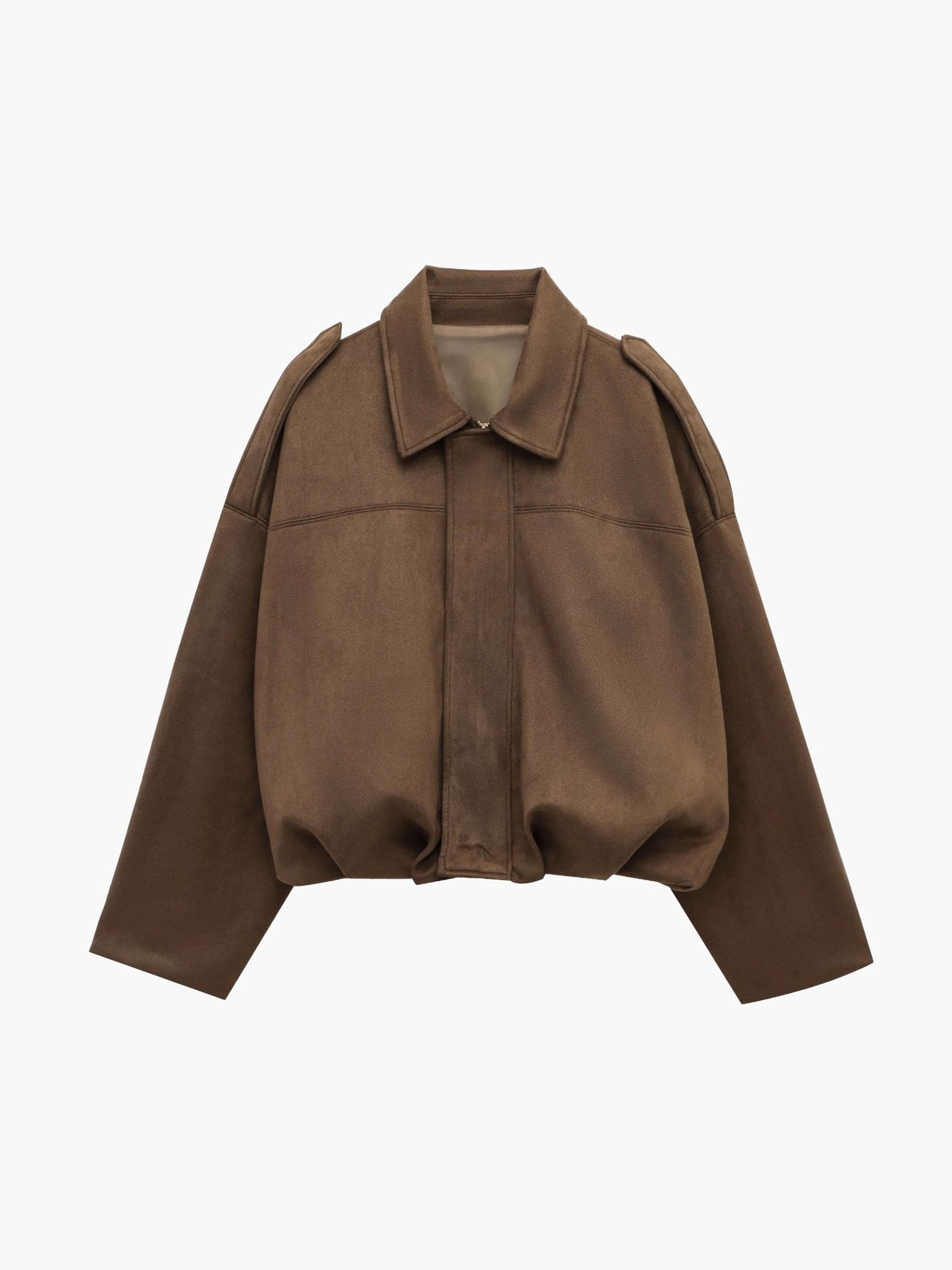 ZEYA - Lori Suede Bomber Jacket