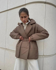 Lou Belted Puffer Jacket