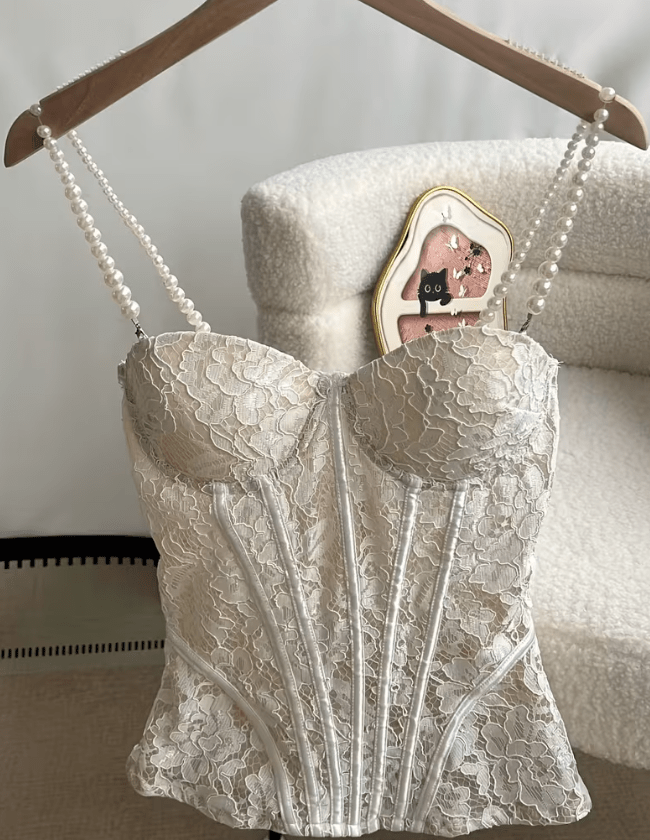 ZEYA - Marcella Lace Sheer Bustier Cami
