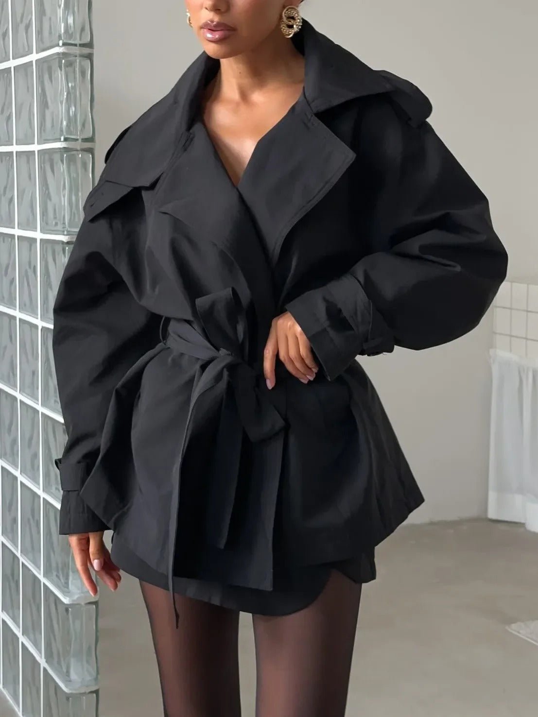 ZEYA - Melody Crop Trench Coat