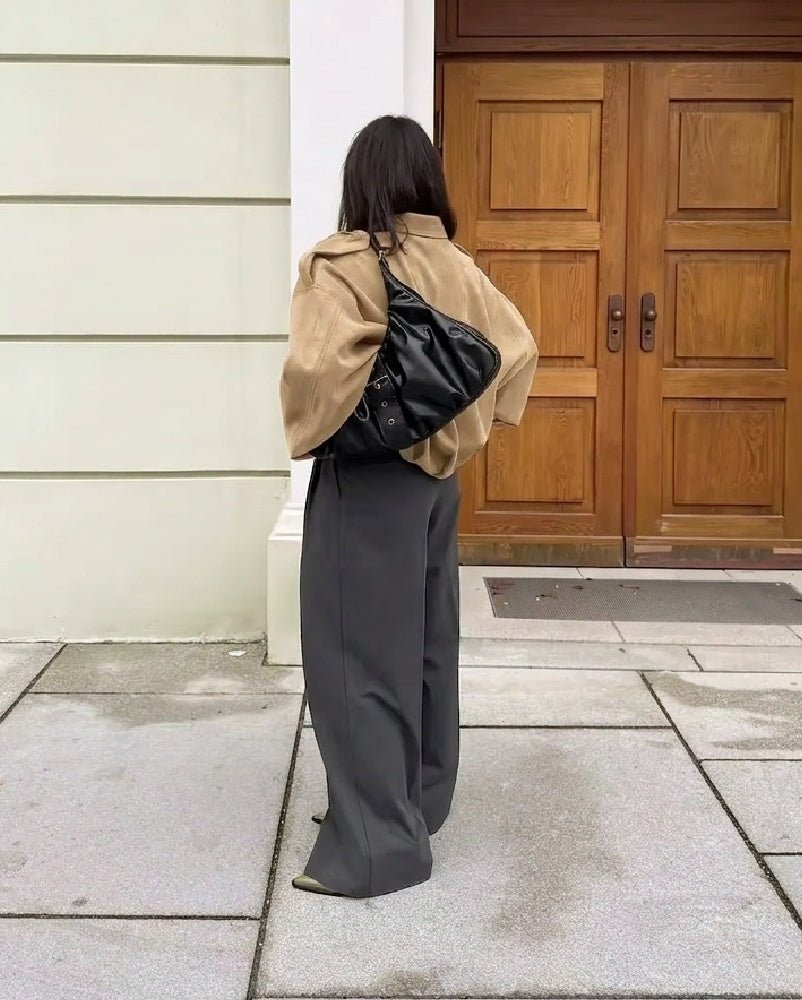 ZEYA - Mia Suede Oversized Zip Jacket