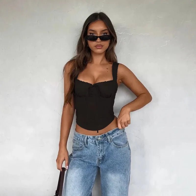 ZEYA - Mika Lace Trim Cami Top