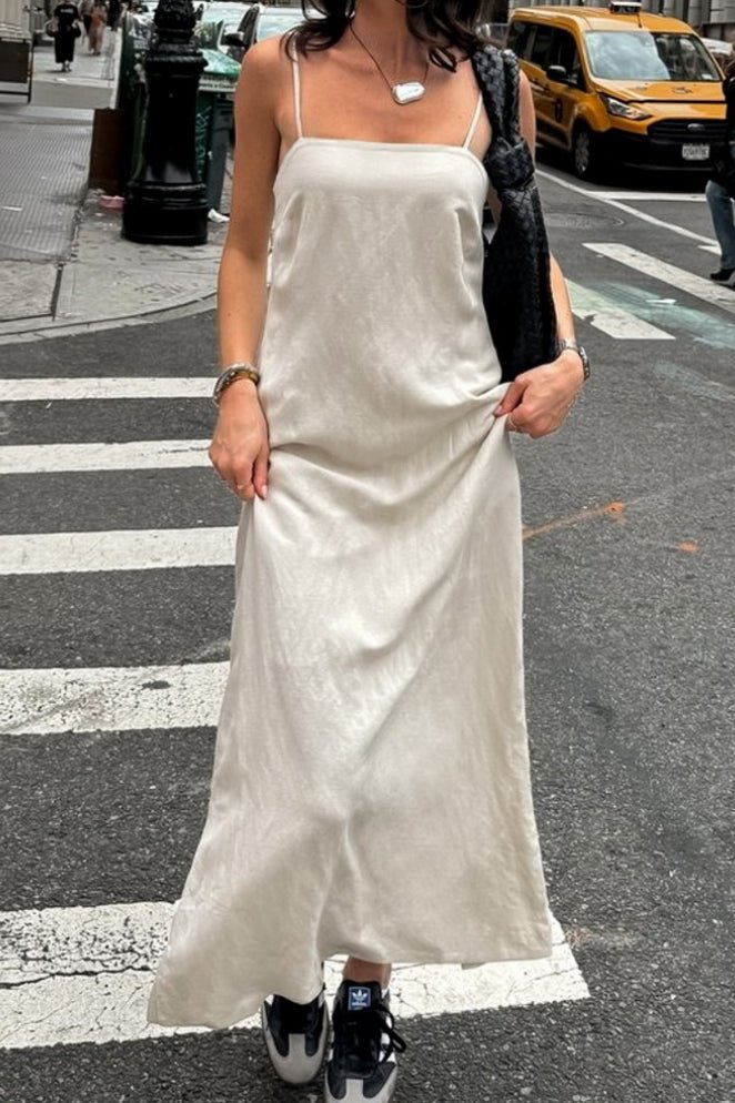 ZEYA - Minerva Loose Linen Maxi Dress