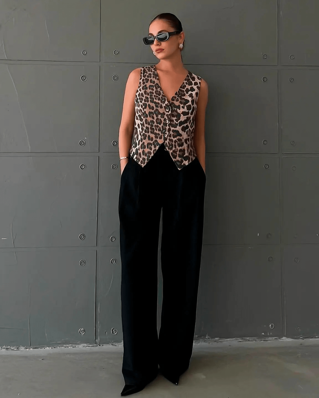 ZEYA - Monica Leopard Print Vest