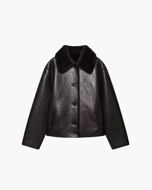 ZEYA - Naomi Reversible Faux fur Leather Jacket