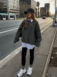 Nora Ribbed Knit Sweater