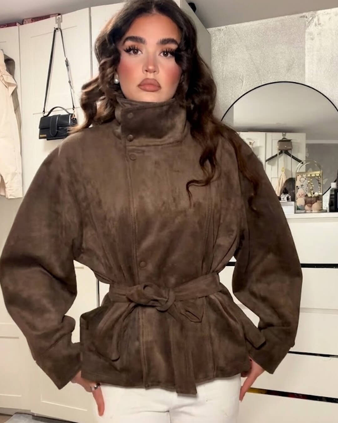 ZEYA - Rebecca Lace-Up Suede Jacket