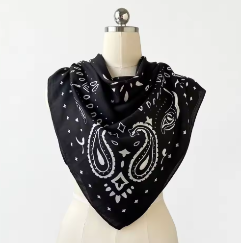 Reese Paisley Knitted Bandana Scarf