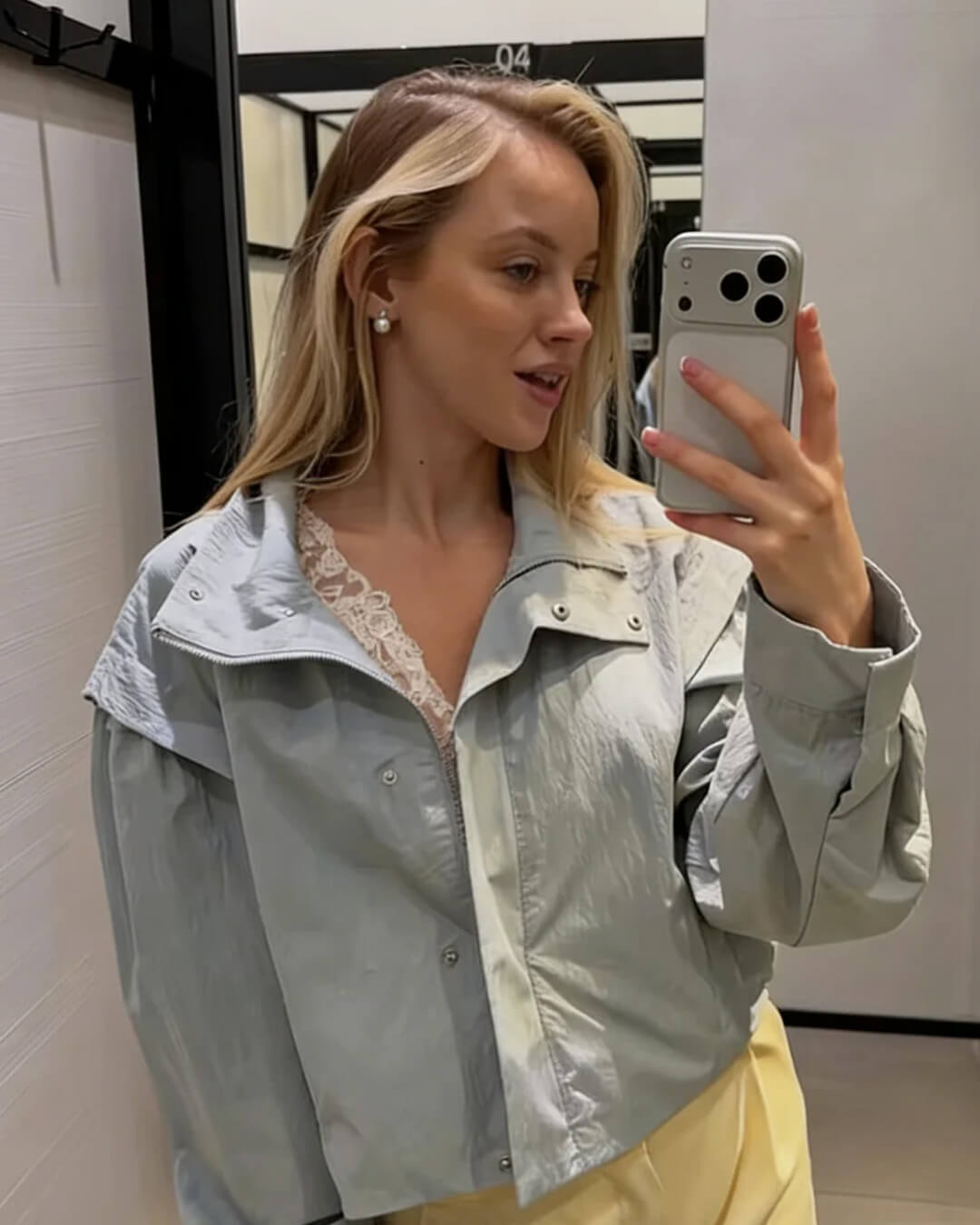ZEYA - Roxana High Collar Cropped Jacket
