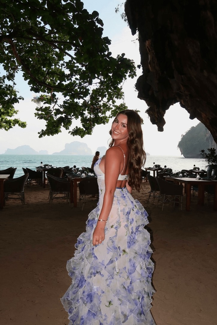 ZEYA - Ruffa Ruffled Floral Maxi Dress