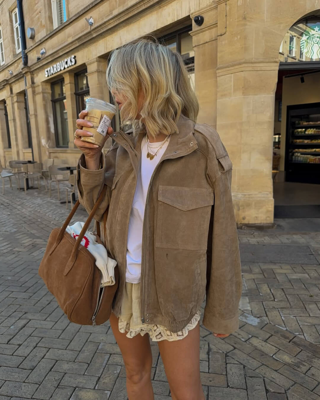 ZEYA - Sandra Suede Moto Jacket