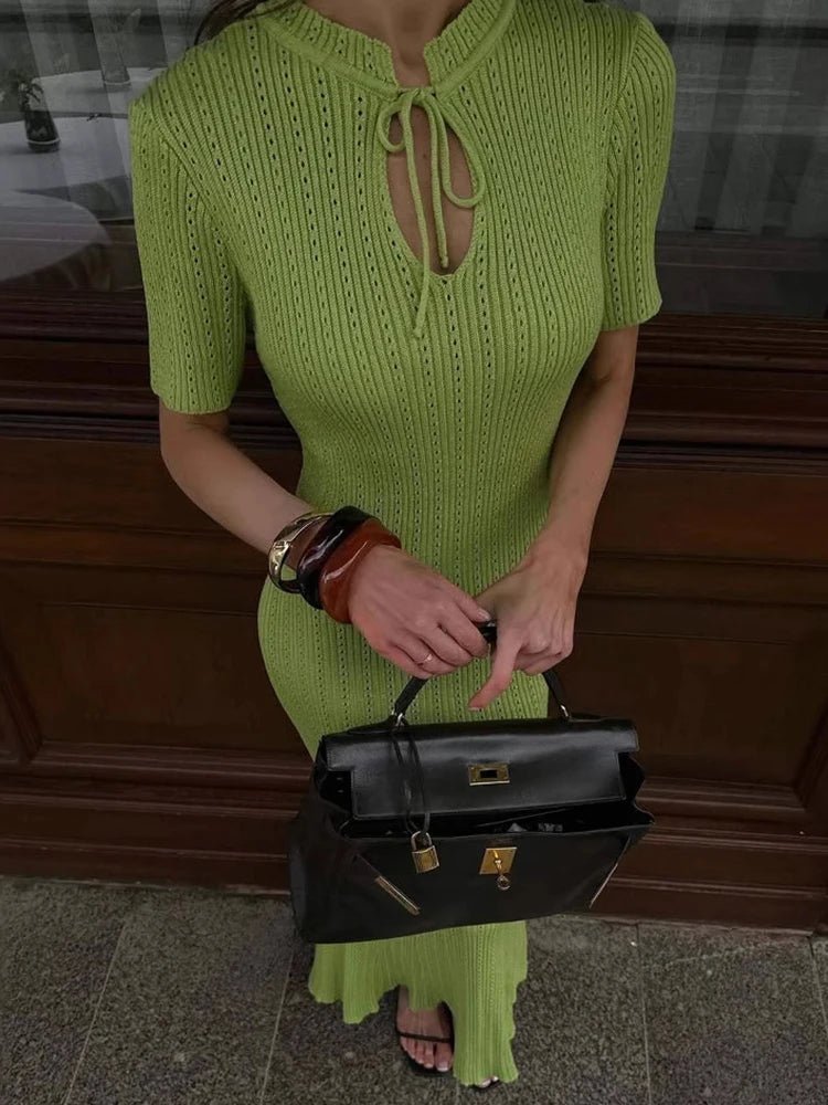 ZEYA - Shelly Bodycon Knitted Maxi Dress