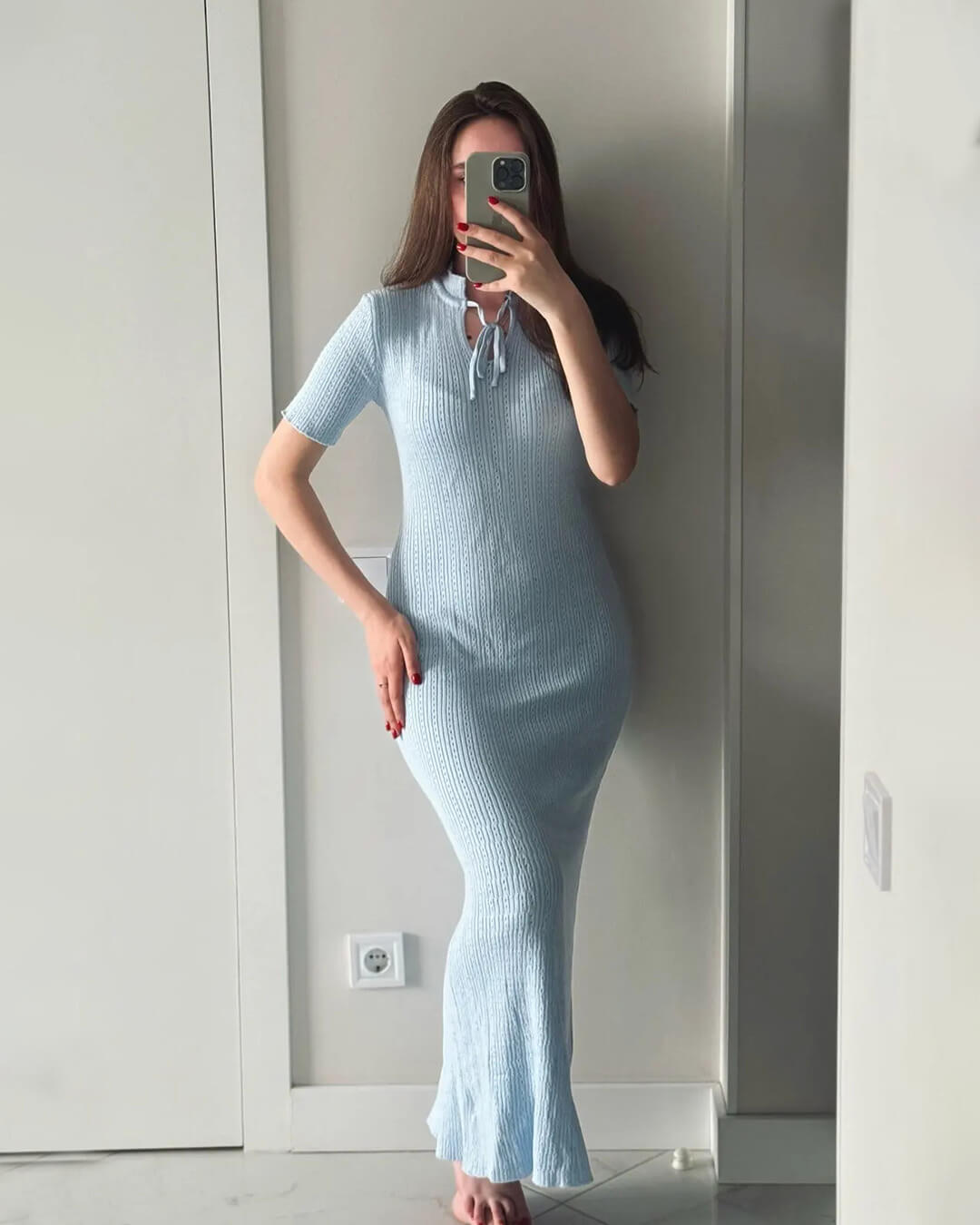 ZEYA - Shelly Bodycon Knitted Maxi Dress