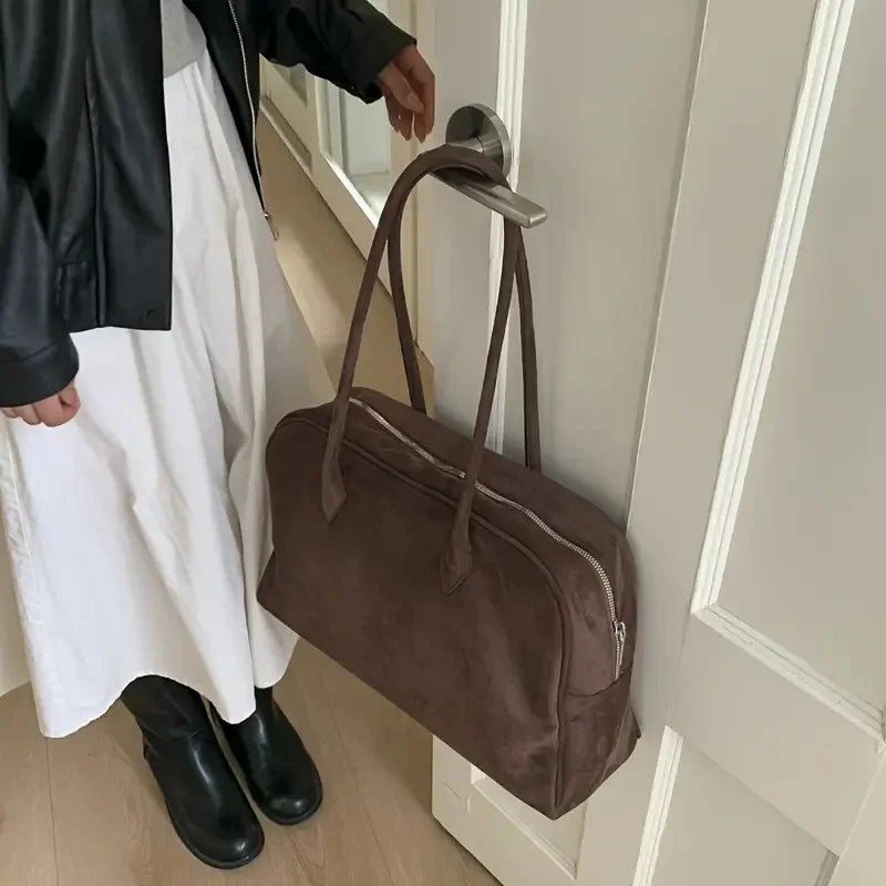 ZEYA - Sofia Vintage Faux Leather Laptop Tote