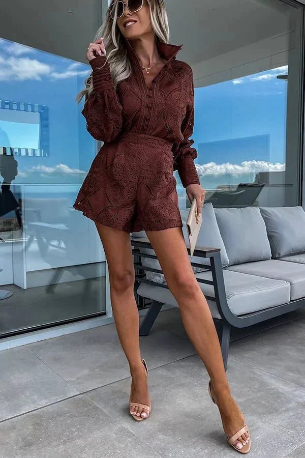 ZEYA - Sophia Lace Embroidered Co-Ord Set