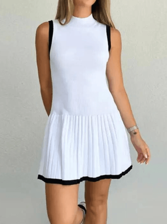 ZEYA - Sophie Drop-Waist Contrast Knit Dress