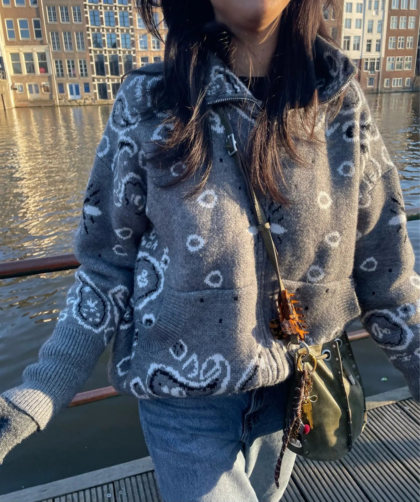 ZEYA - Stacey Paisley Knitted Cardigan