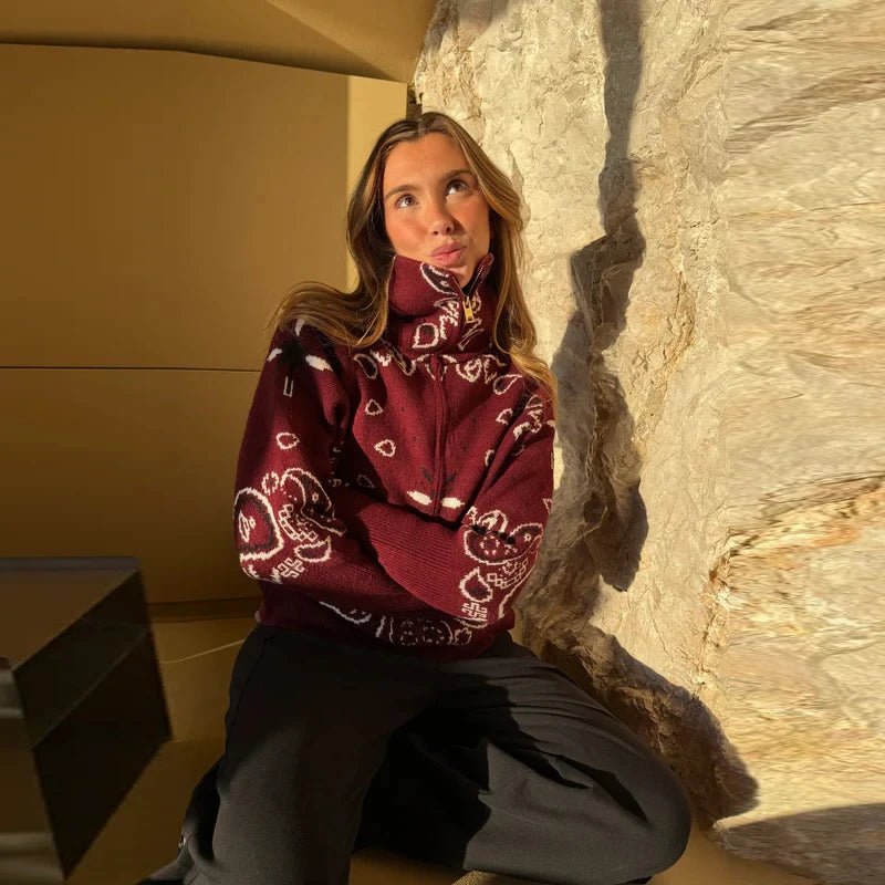 ZEYA - Stacey Paisley Knitted Cardigan