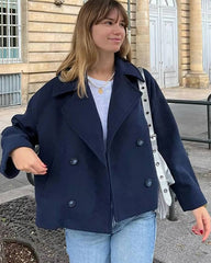 Suzy Short Double-Breasted Coat