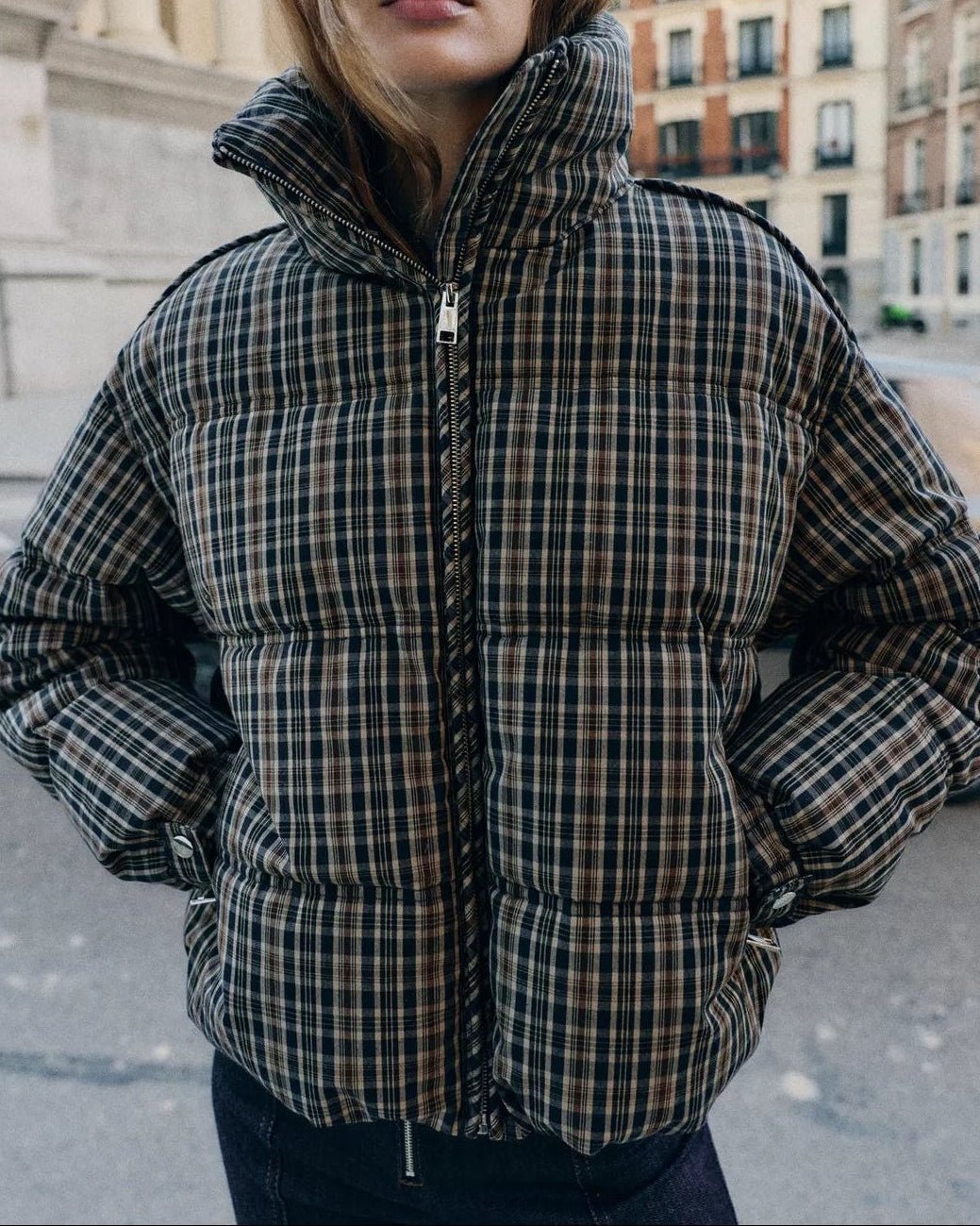 ZEYA - Valerie Plaid Puffer Jacket