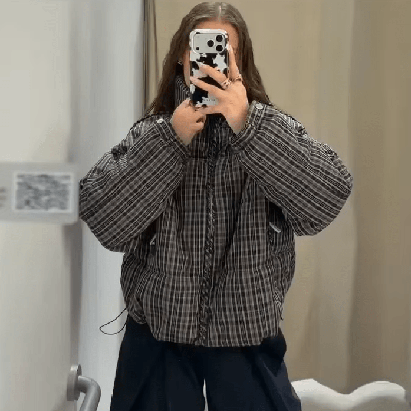 ZEYA - Valerie Plaid Puffer Jacket