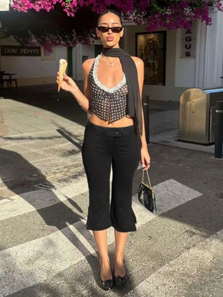 ZEYA - Venice Black Capris Pants