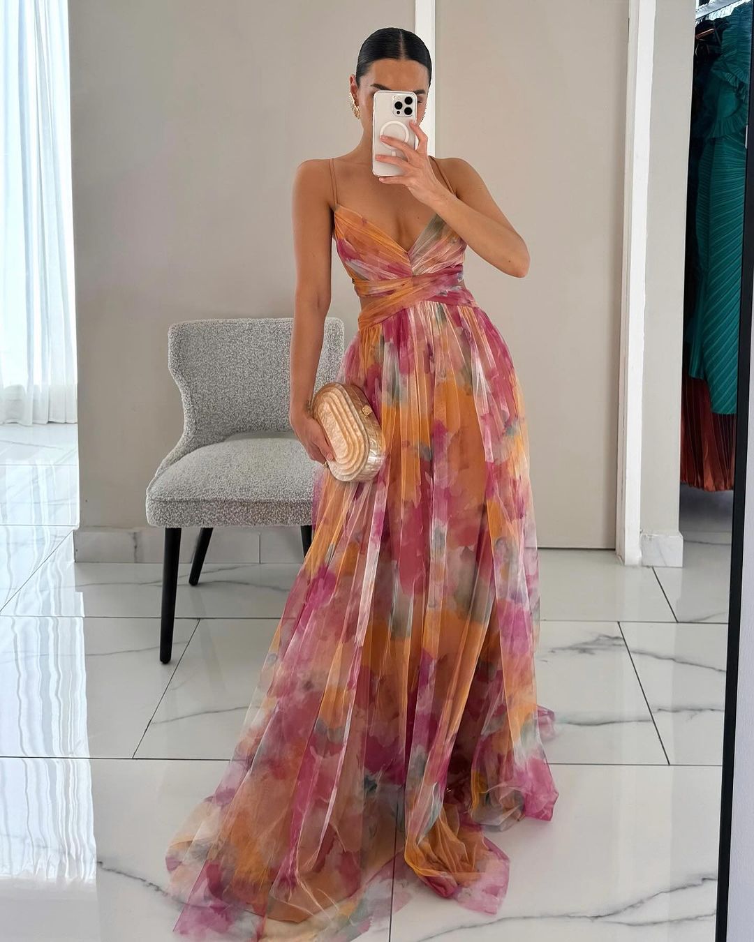 ZEYA - Vivien Floral Tulle Maxi Dress