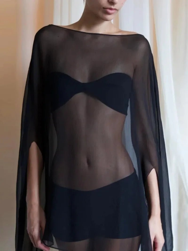 ZEYA - Zennie See-Through Long Sleeve Top